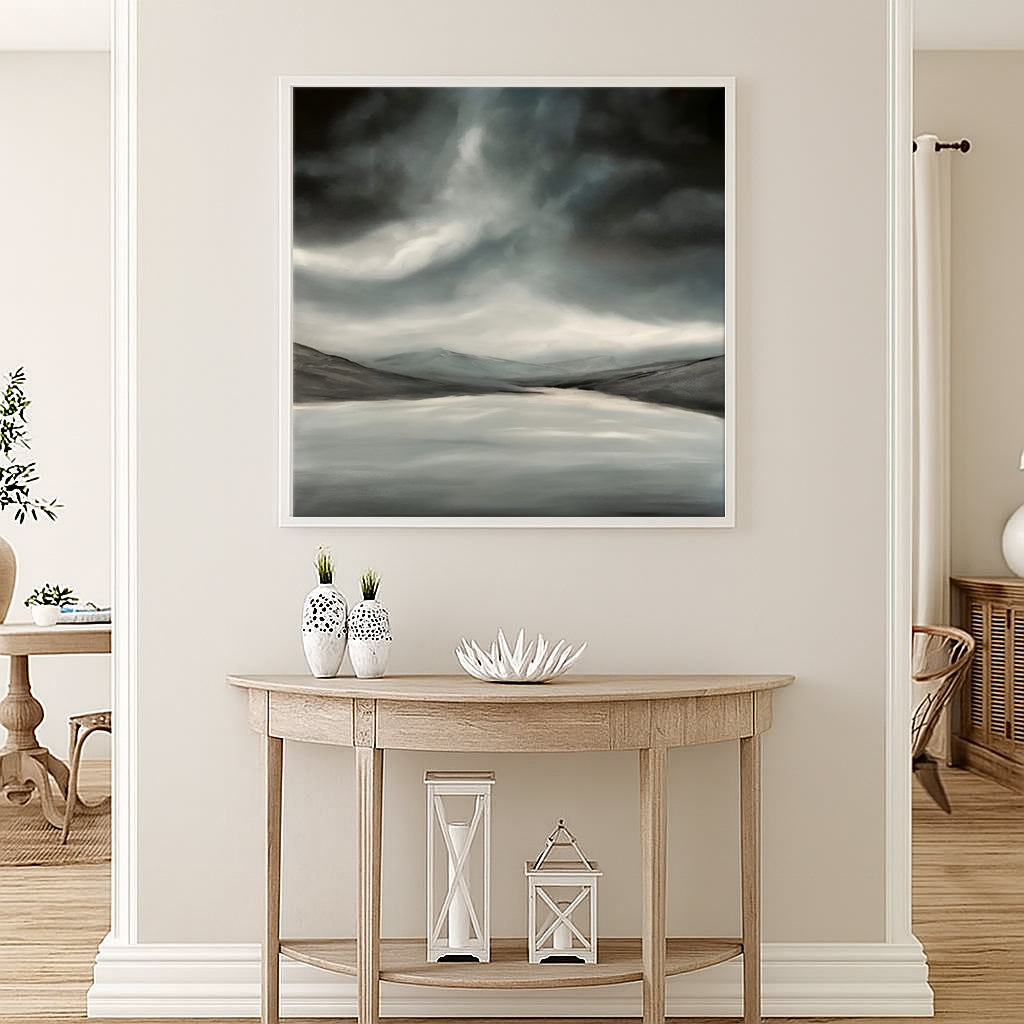 Lough Tay- Original Abstract Landscape Fine Art by Magda Malak