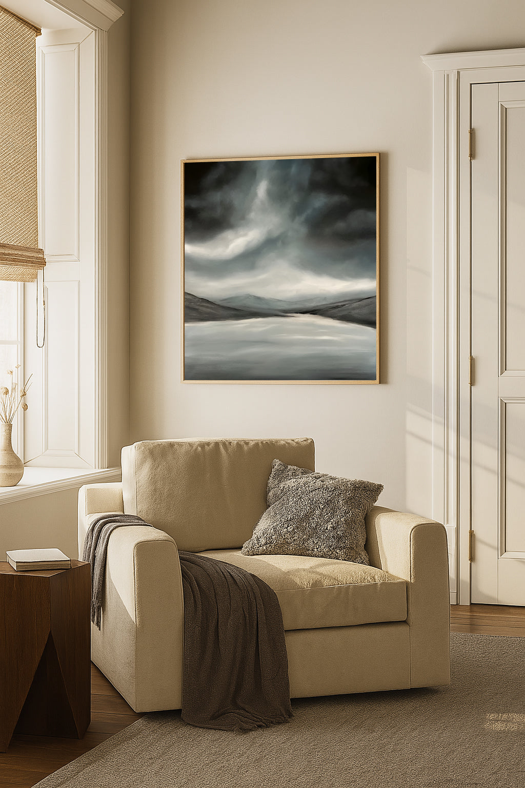 Lough Tay- Original Abstract Landscape Fine Art by Magda Malak