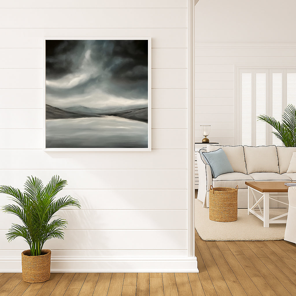 Lough Tay- Original Abstract Landscape Fine Art by Magda Malak