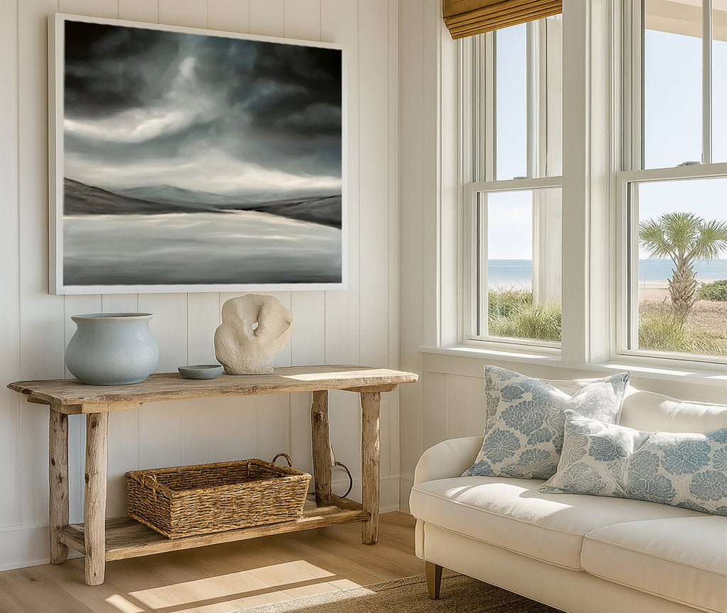 Lough Tay- Original Abstract Landscape Fine Art by Magda Malak