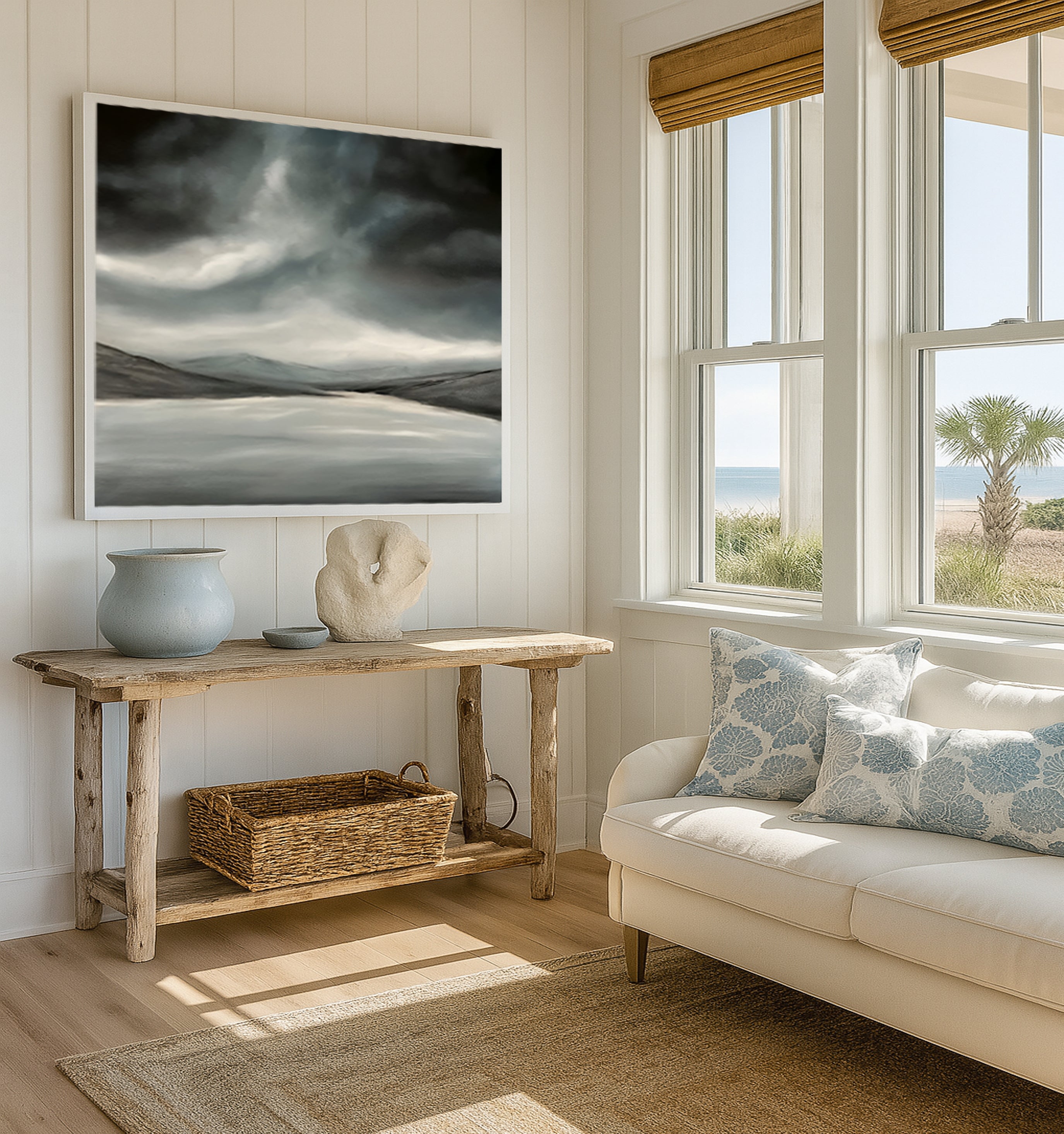 Lough Tay- Original Abstract Landscape Fine Art by Magda Malak