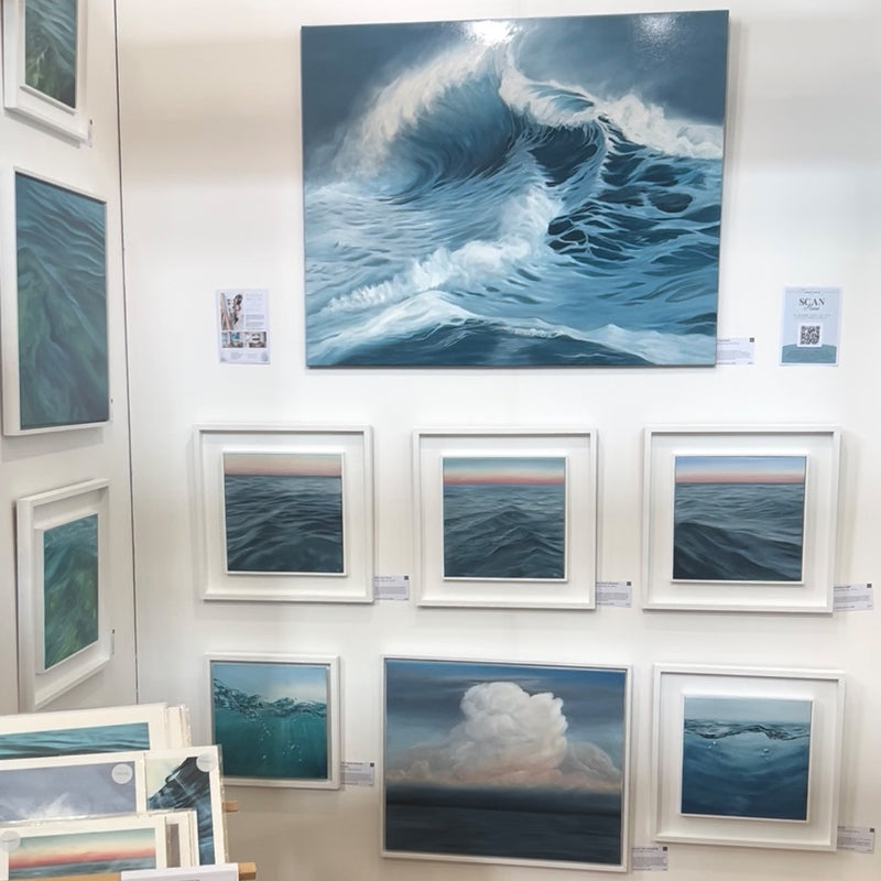 Contemporary seascape paintings exhibited at Chelsea Old Town Hall