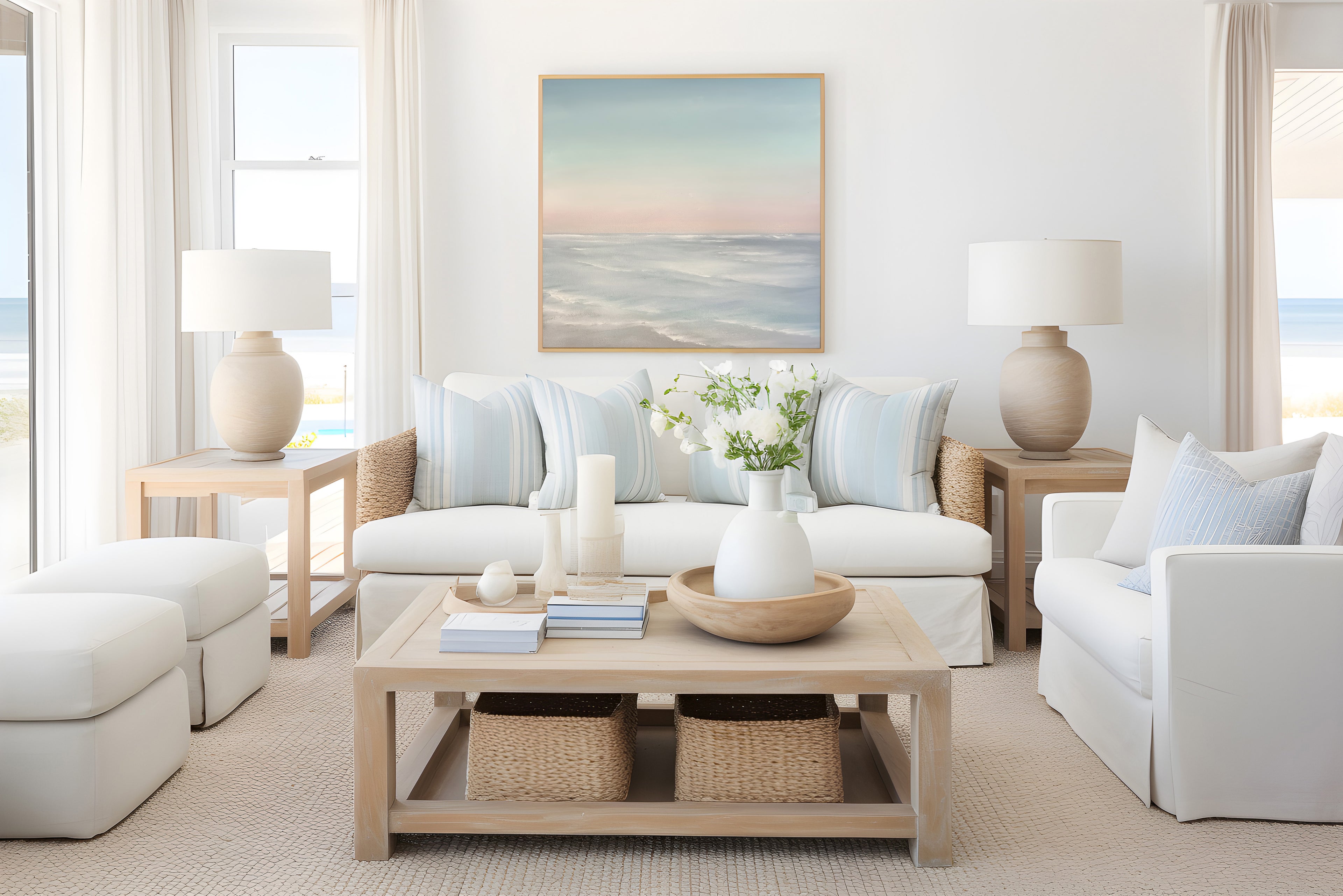 Memories- Fine Art Abstract Seascape Canvas Print