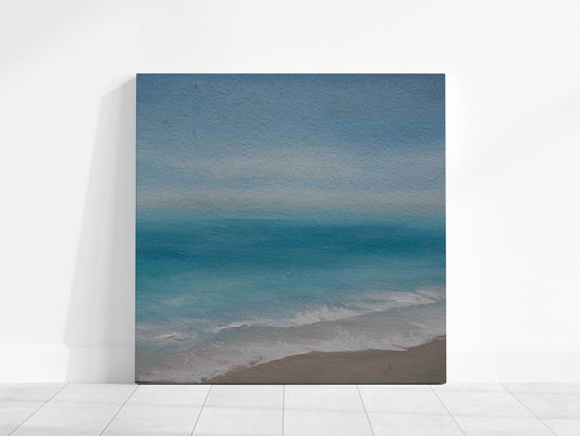 Arrival Oil Seascape Framed Canvas Wall Art