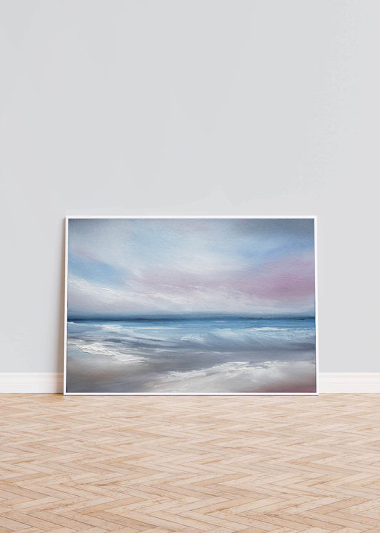 Desires Original Oil Seascape Framed Canvas Wall Art