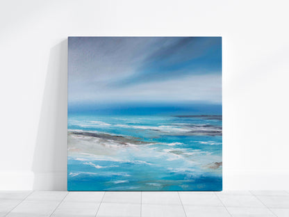 Fervour Original Oil Seascape Framed Canvas Wall Art