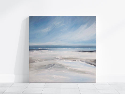 Solace Original Oil Seascape Framed Canvas Wall Art