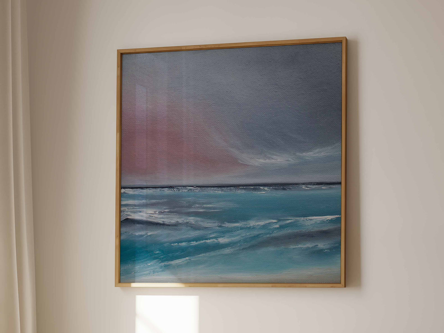 Enigma Oil Seascape Framed Canvas Wall Art