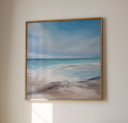 Connection Original Oil Seascape Framed Canvas Wall Art