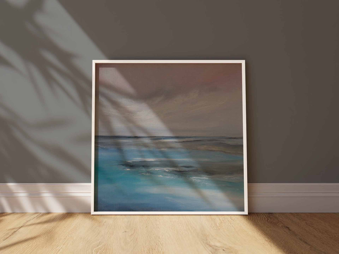 Be Still Original Oil Seascape Framed Canvas Wall Art