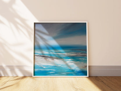 Fervour Original Oil Seascape Framed Canvas Wall Art