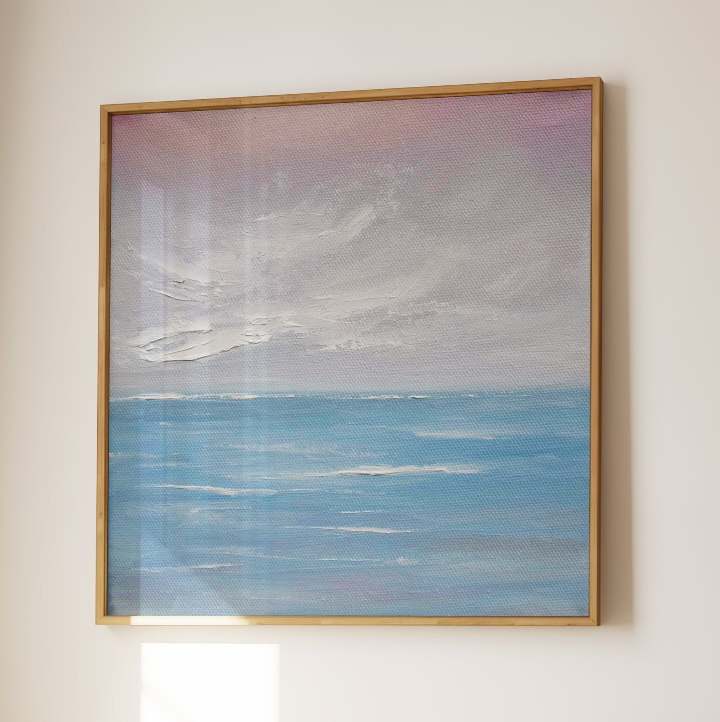 Dreaming Original Oil Seascape Framed Canvas Wall Art