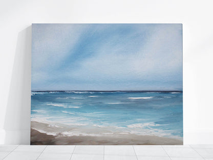 Eternal Life Original Oil Seascape Framed Canvas Wall Art