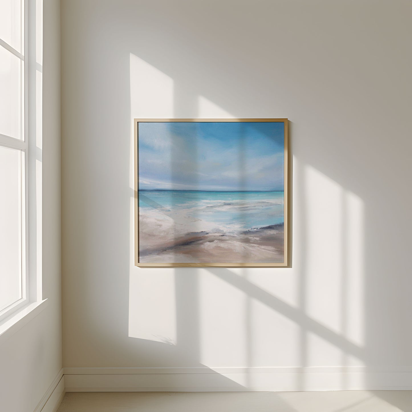 Connection Original Oil Seascape Framed Canvas Wall Art