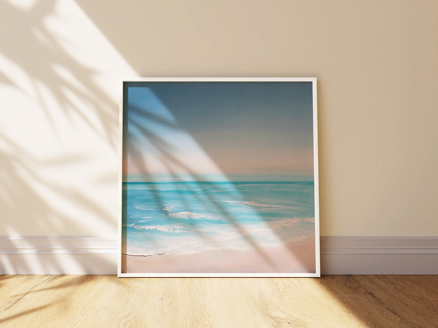 Summer Solstice Original Oil Seascape Framed Canvas Wall Art