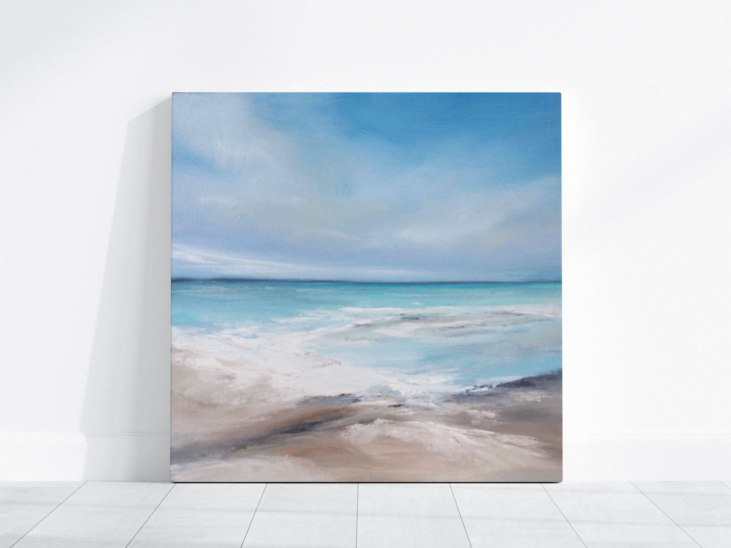 Connection Original Oil Seascape Framed Canvas Wall Art