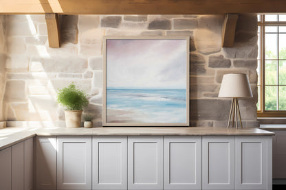 Vigour Original Oil Seascape Framed Canvas Wall Art