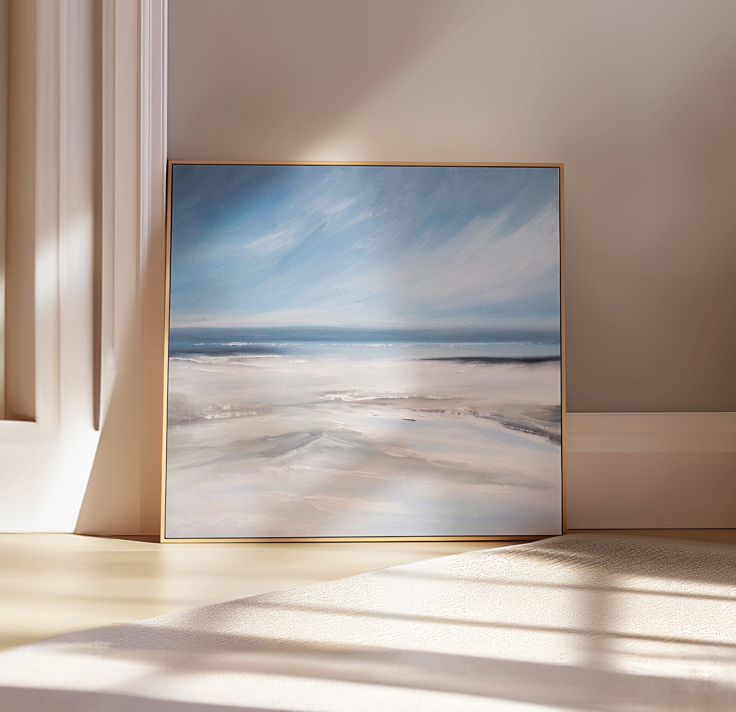 Solace Original Oil Seascape Framed Canvas Wall Art