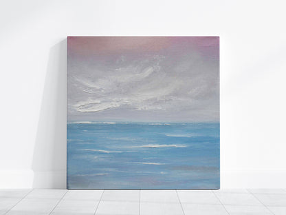 Dreaming Original Oil Seascape Framed Canvas Wall Art