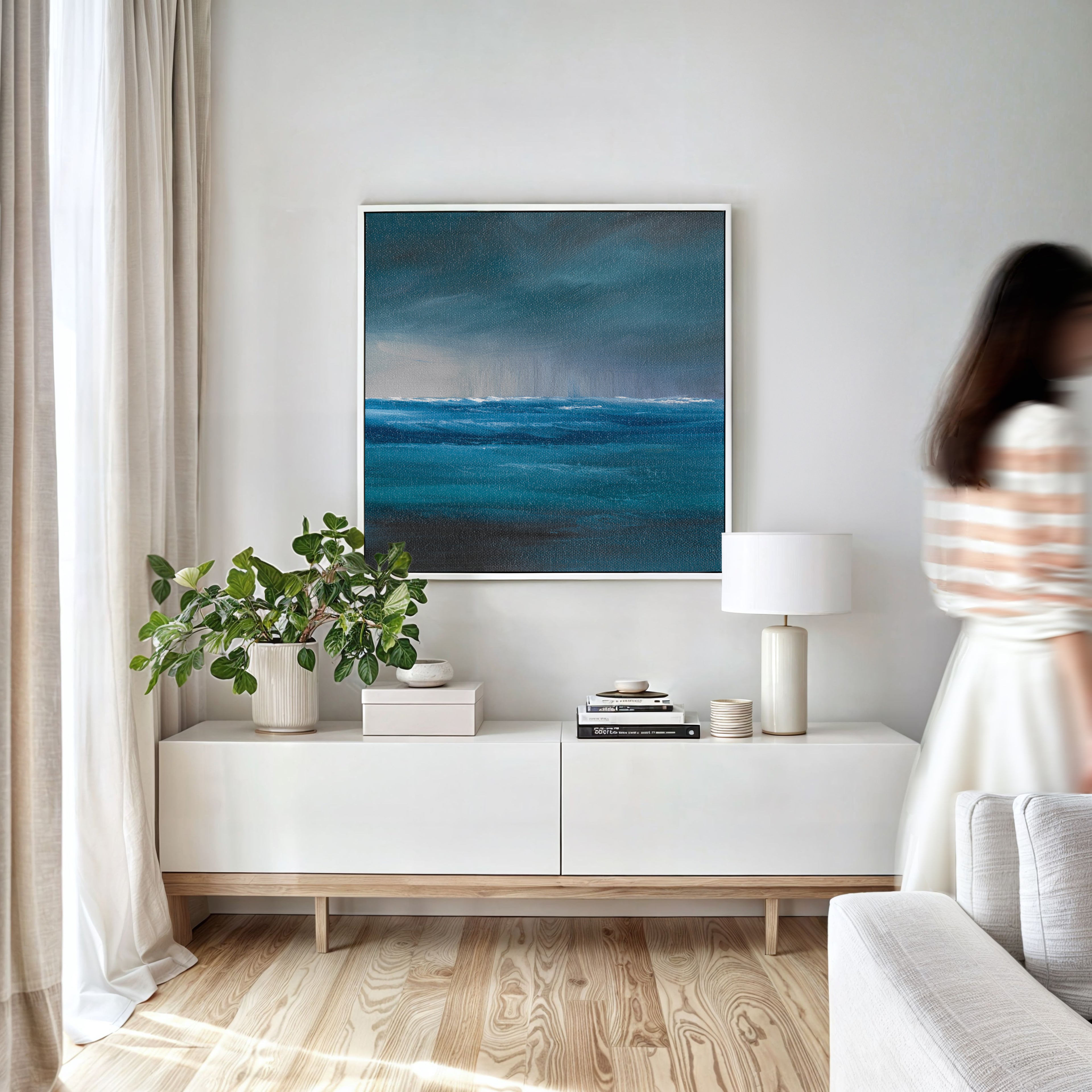 The Rains Fine Art Canvas Print - Magda Malak Art