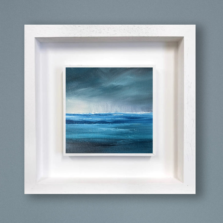 The Rains- Original Abstract Seascape Fine Art by Magda Malak