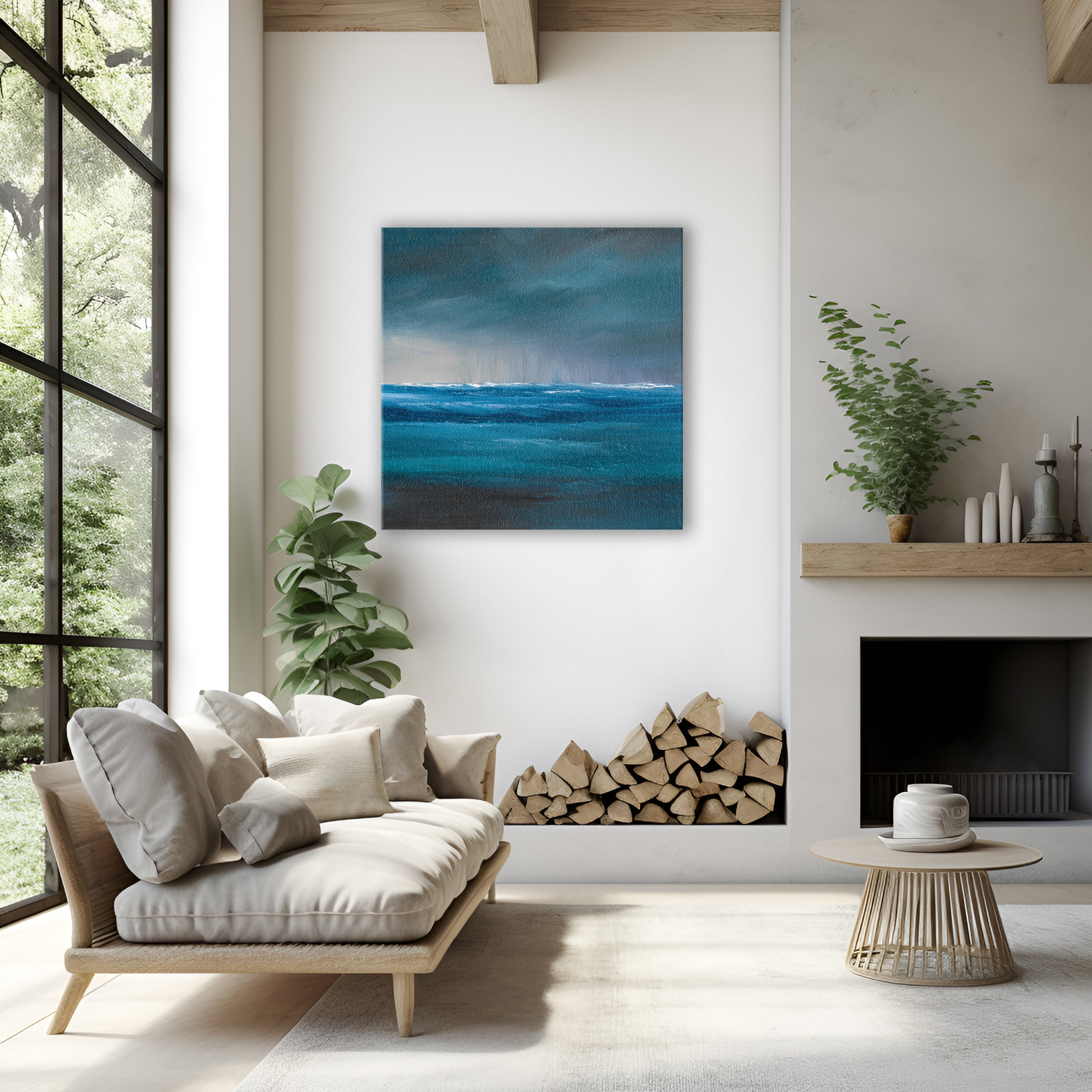 The Rains Fine Art Canvas Print - Magda Malak Art