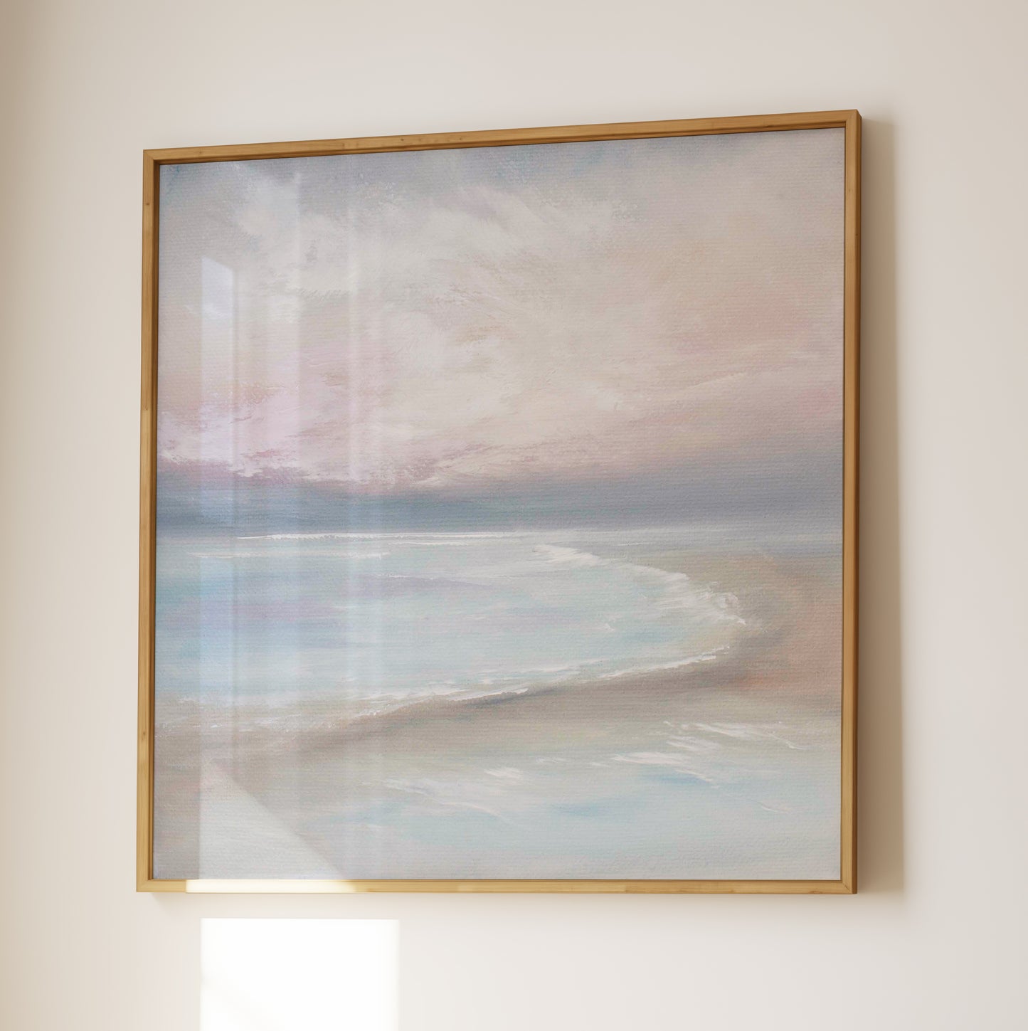 Bliss Original Oil Seascape Framed Canvas Wall Art