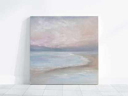 Bliss Original Oil Seascape Framed Canvas Wall Art