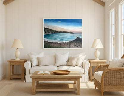 Modern_Contemporary_Seascape_Fine_Art_oil_painting_by_magda_malak_the Belonging Lulworth Cove British Coast