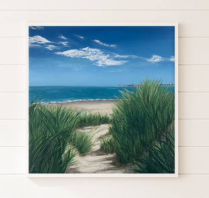 Modern_Contemporary_Seascape_Fine_Art_oil_painting_by_magda_malak_the Sanctuary British Coast Dorset