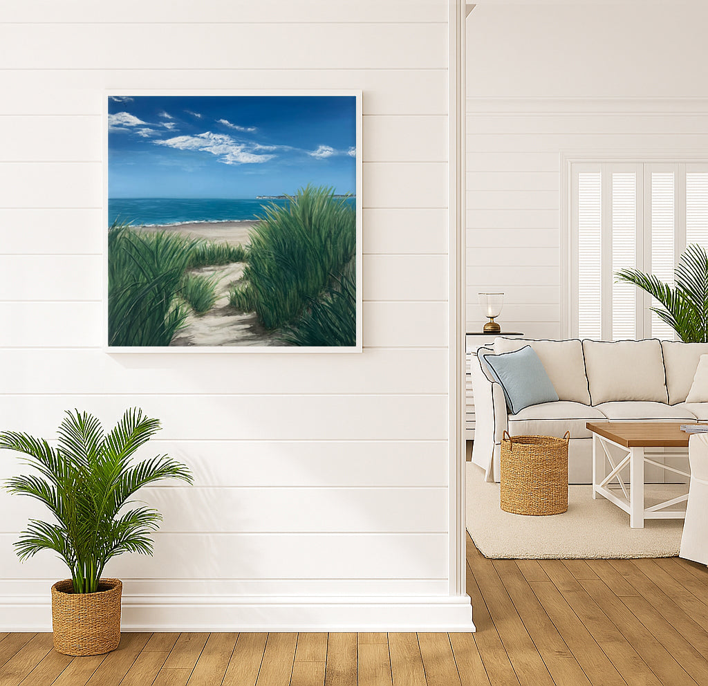 Modern_Contemporary_Seascape_Fine_Art_oil_painting_by_magda_malak_the Sanctuary British Coast Dorset