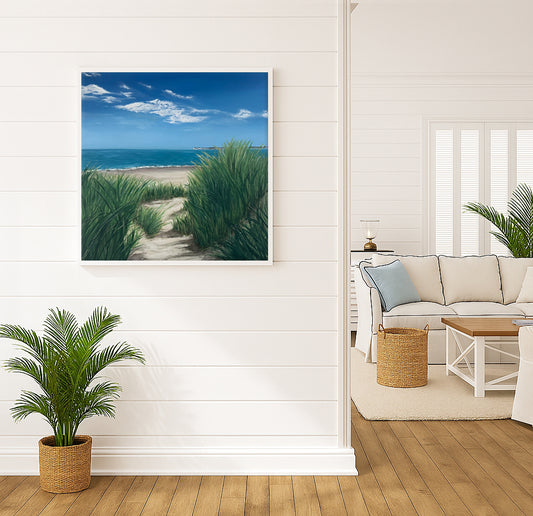 Modern_Contemporary_Seascape_Fine_Art_oil_painting_by_magda_malak_the Sanctuary British Coast Dorset