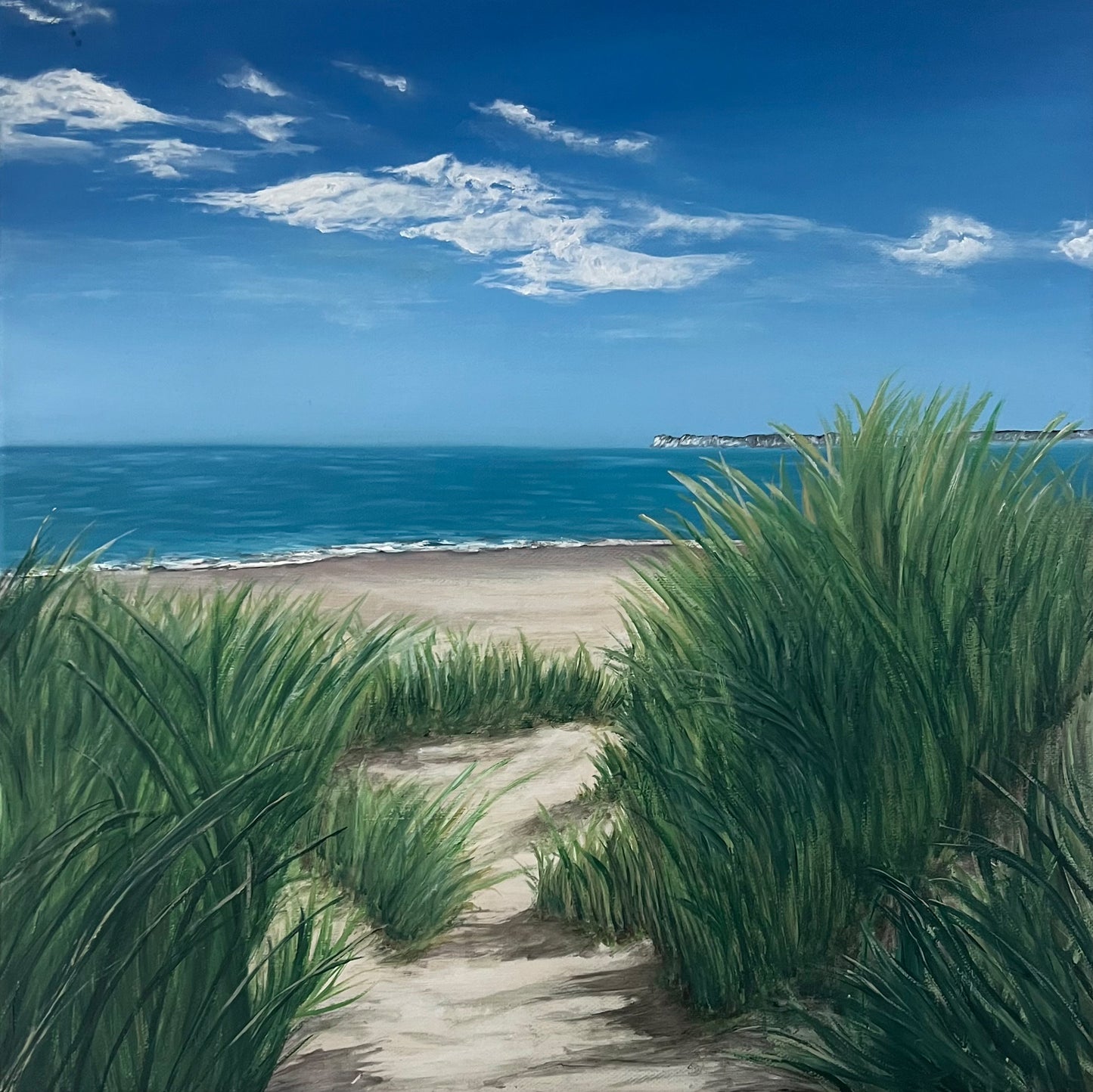 Modern_Contemporary_Seascape_Fine_Art_oil_painting_by_magda_malak_the Sanctuary British Coast Dorset
