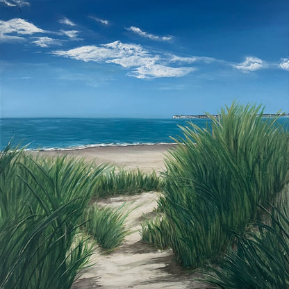 Modern_Contemporary_Seascape_Fine_Art_oil_painting_by_magda_malak_the Sanctuary British Coast Dorset