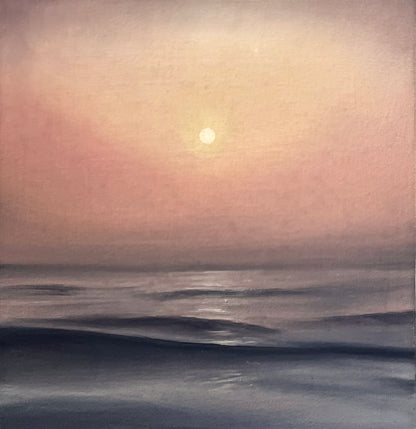 Modern_Contemporary_Seascape_Fine_Art_oil_painting_by_magda_malak_the Solstice Glow