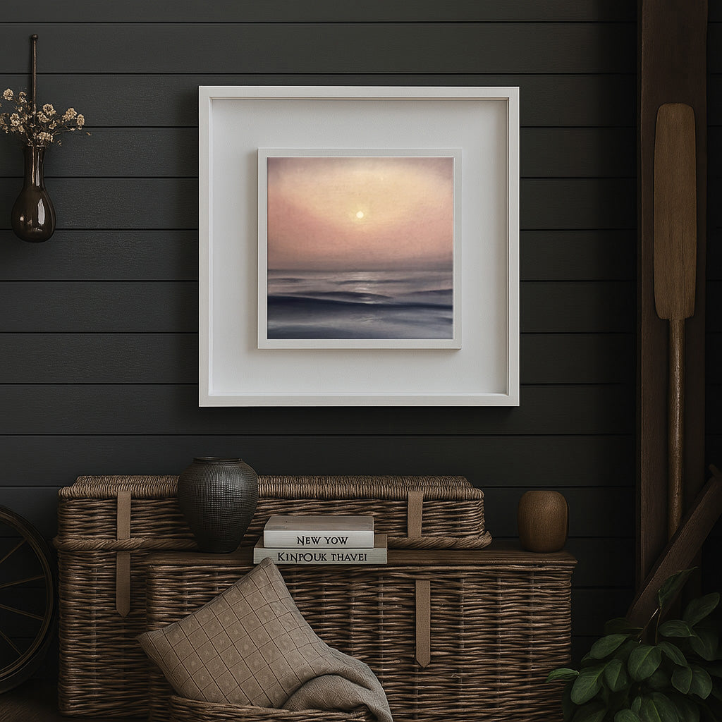 Modern_Contemporary_Seascape_Fine_Art_oil_painting_by_magda_malak_the Solstice Glow