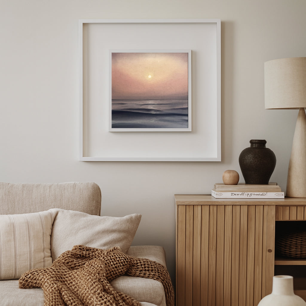 Modern_Contemporary_Seascape_Fine_Art_oil_painting_by_magda_malak_the Solstice Glow