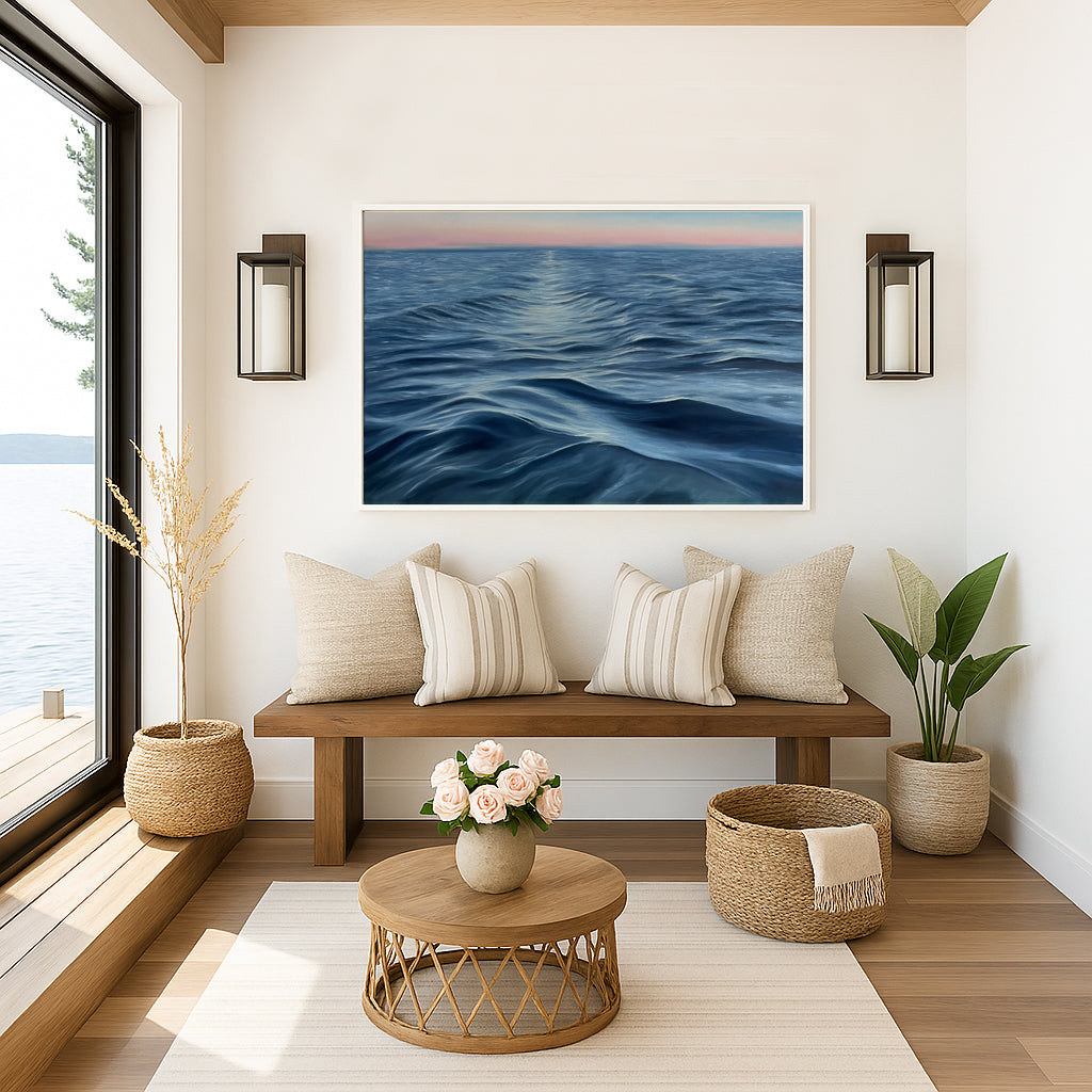 Modern_Contemporary_Seascape_Fine_Art_oil painting quiet persistence by magda malak