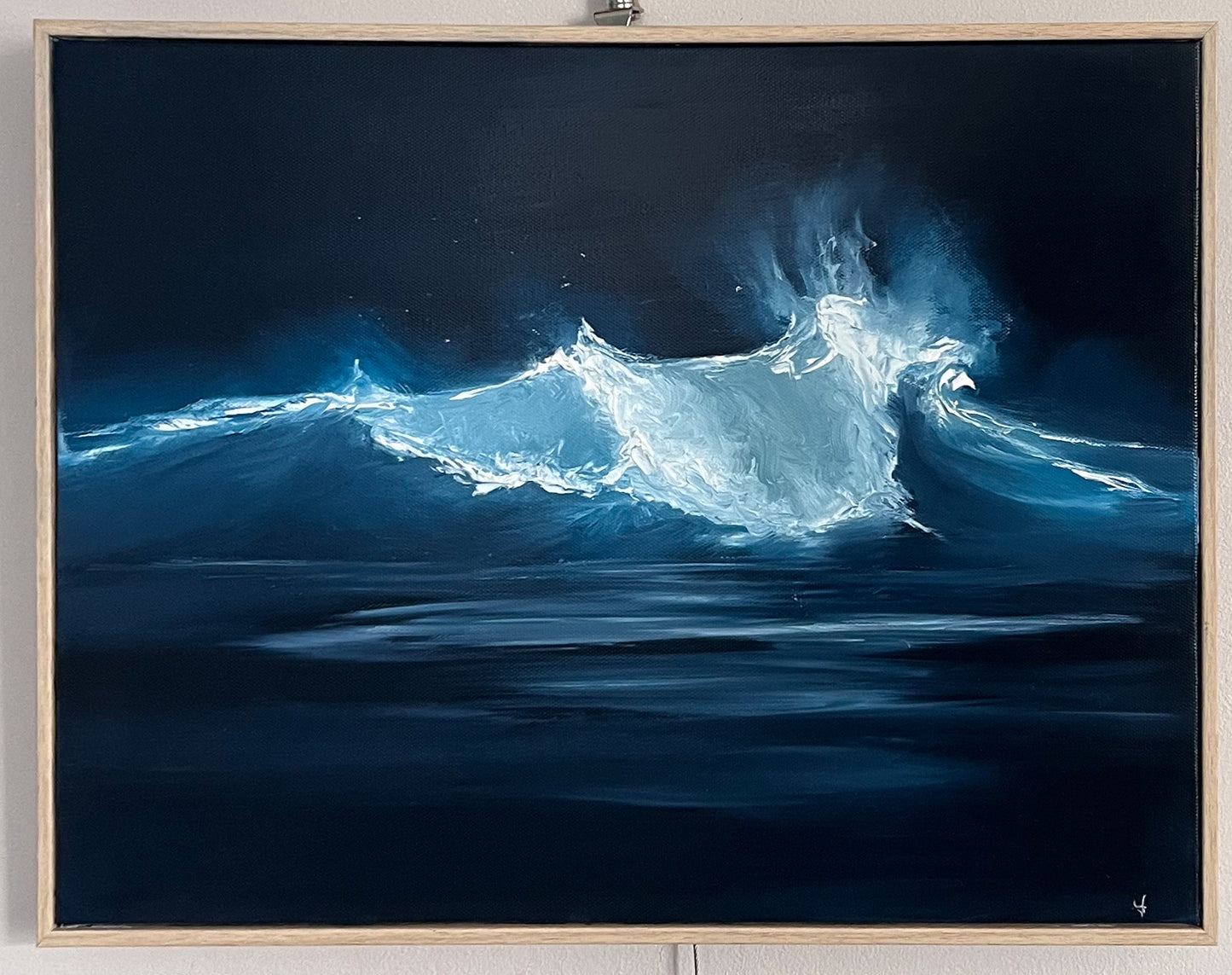Modern_Contemporary_Seascape_Fine_Art_oil painting quiet surge by magda malak