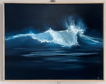 Modern_Contemporary_Seascape_Fine_Art_oil painting quiet surge by magda malak