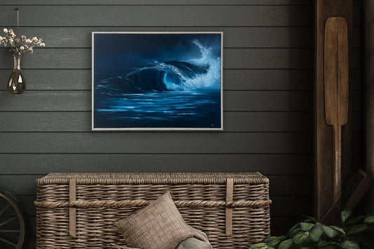 Modern_Contemporary_Seascape_Fine_Art_oil painting quiet unleashed by magda malak
