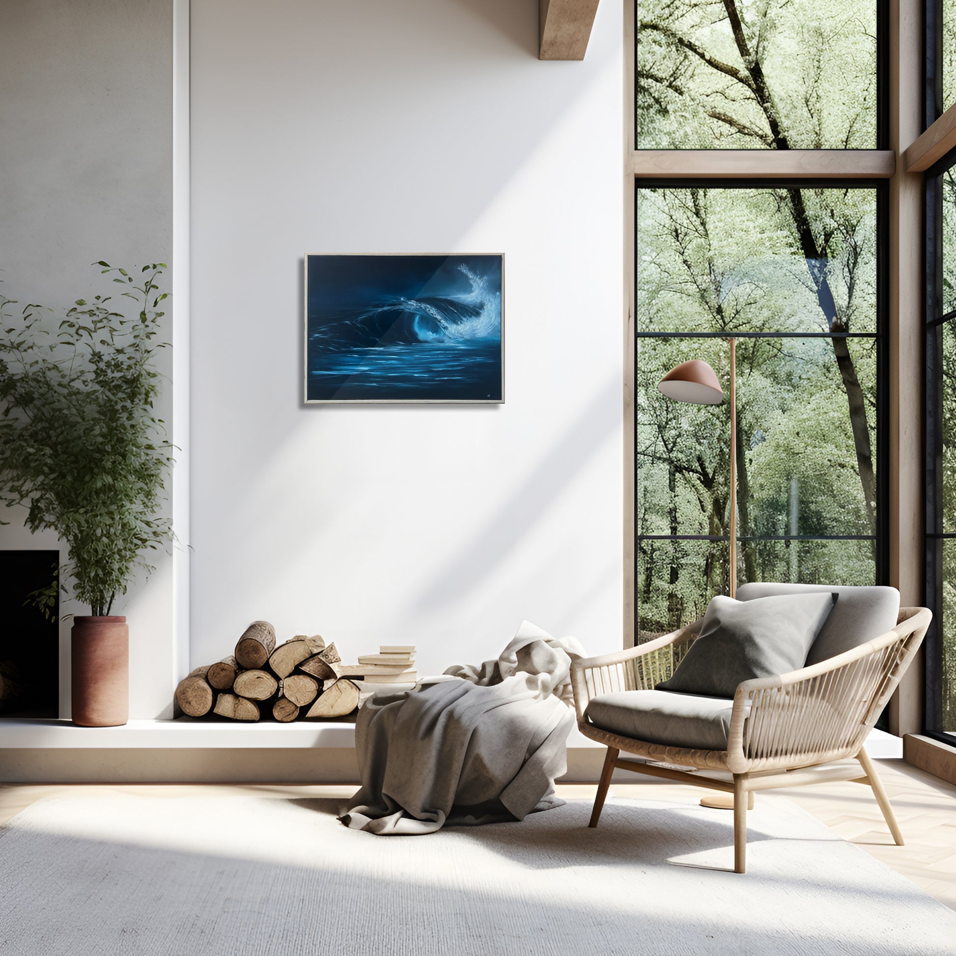 Modern_Contemporary_Seascape_Fine_Art_oil painting quiet unleashed by magda malak