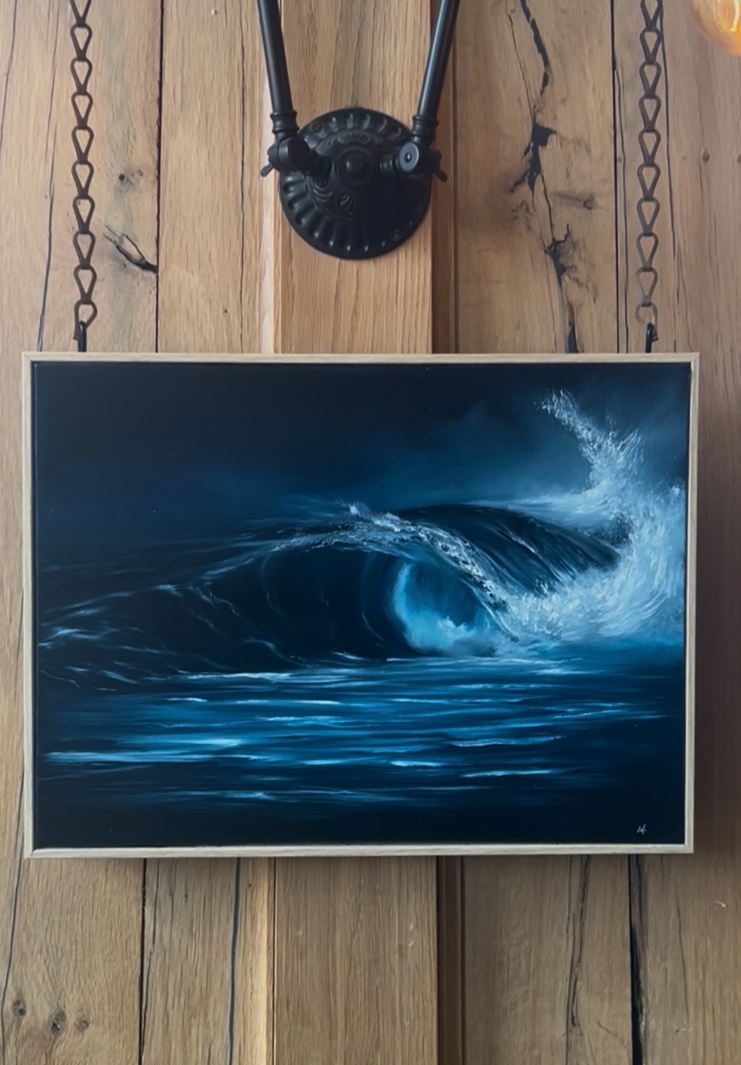Modern_Contemporary_Seascape_Fine_Art_oil painting quiet unleashed by magda malak