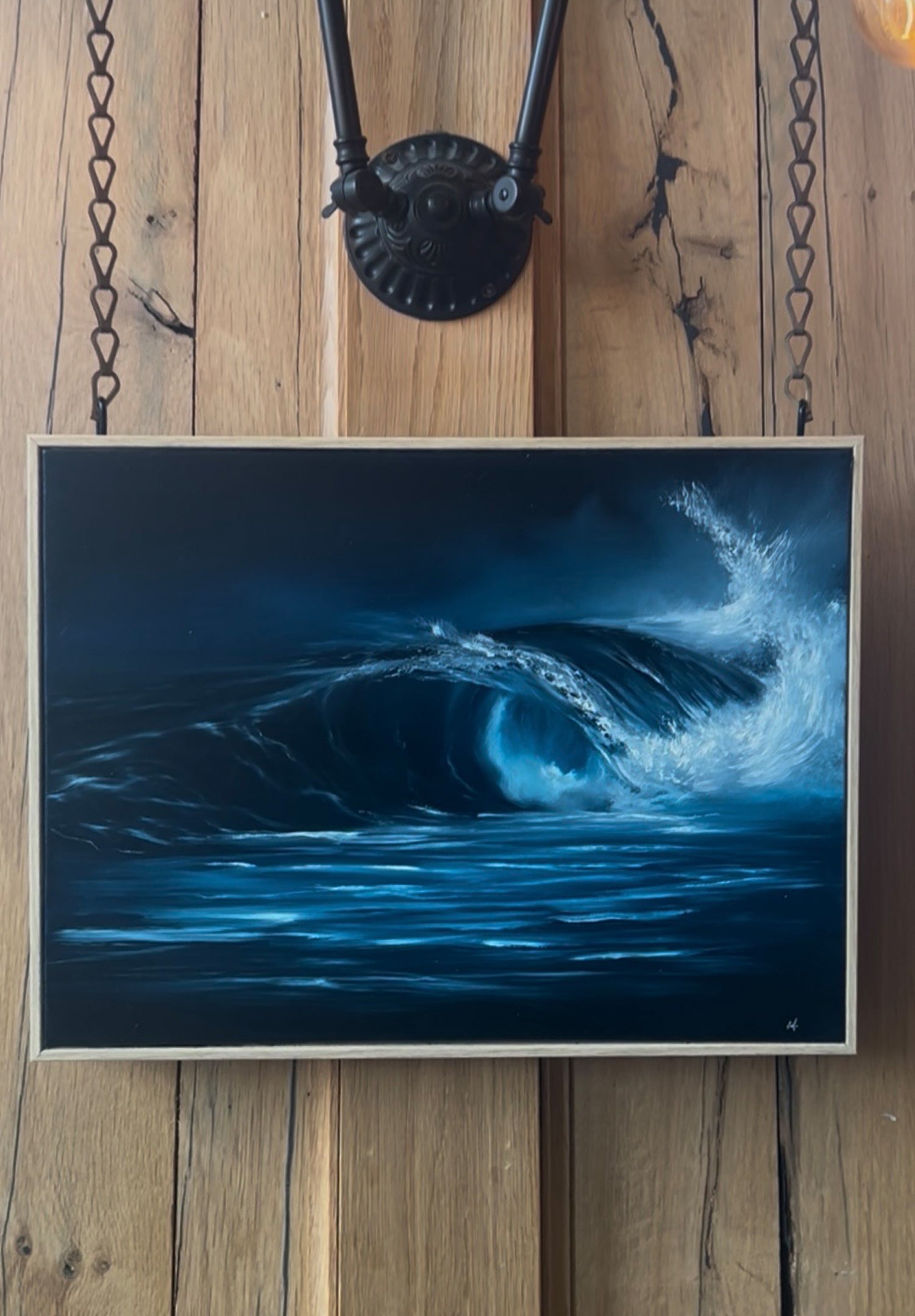 Modern_Contemporary_Seascape_Fine_Art_oil painting quiet unleashed by magda malak