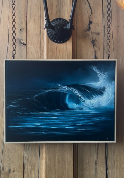Modern_Contemporary_Seascape_Fine_Art_oil painting quiet unleashed by magda malak