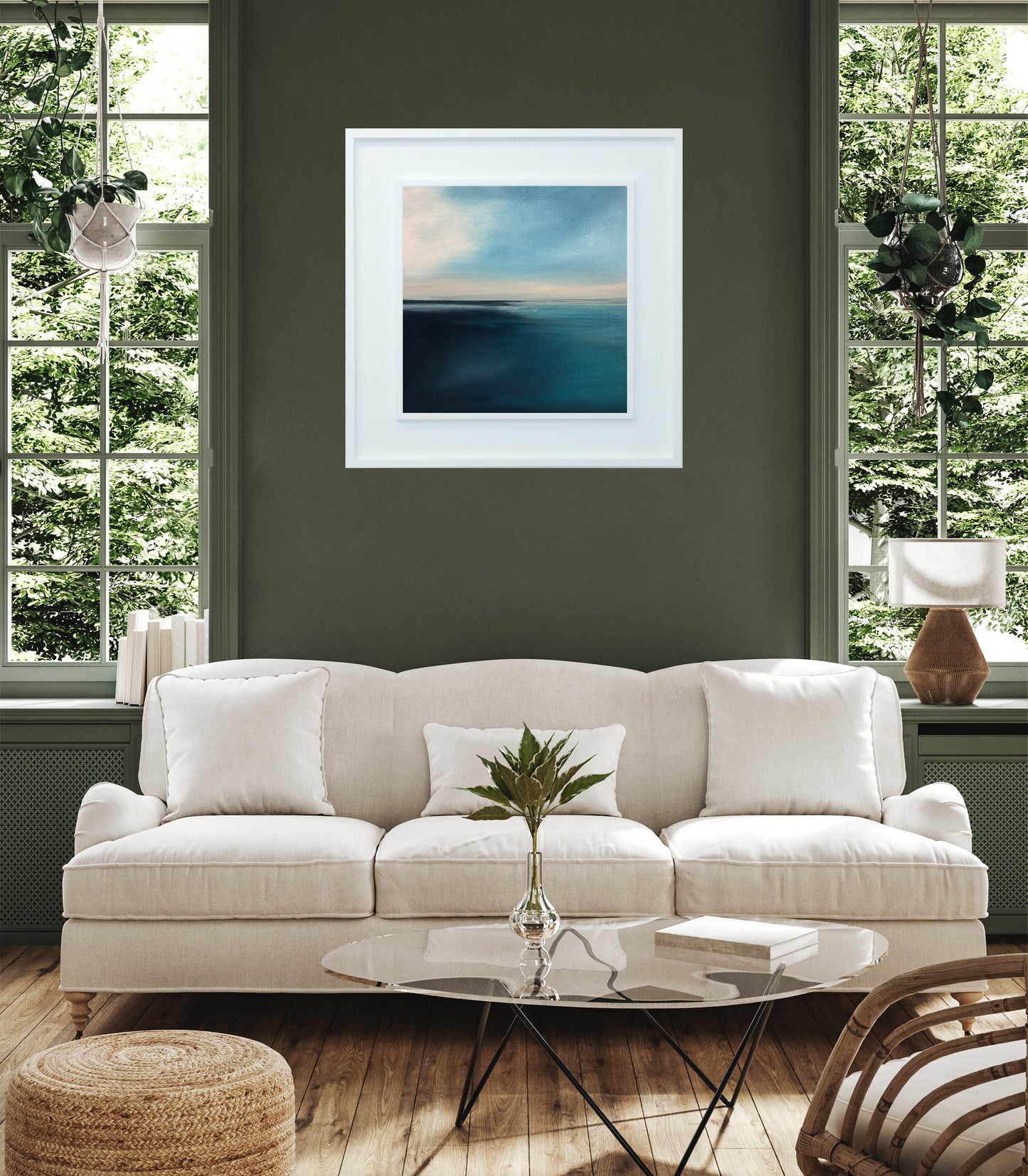 Open Waters 01 Contemporary Seascape Wall Art - Magda Malak Art