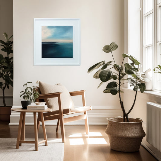 Open Waters 01 Contemporary Seascape Wall Art - Magda Malak Art