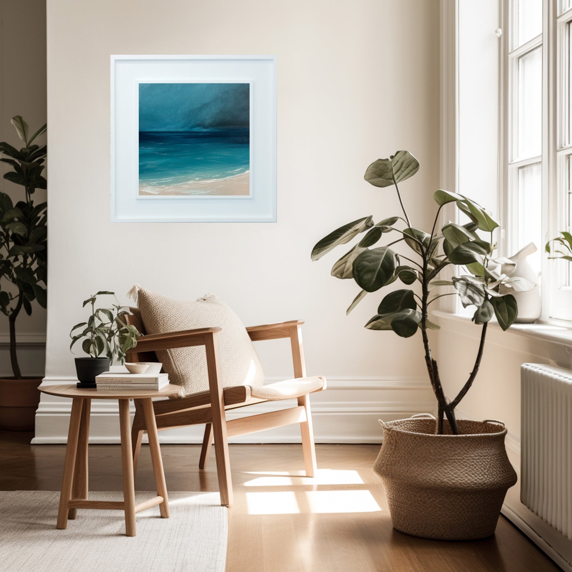 Open Waters 04 Contemporary Seascape Wall Art - Magda Malak Art