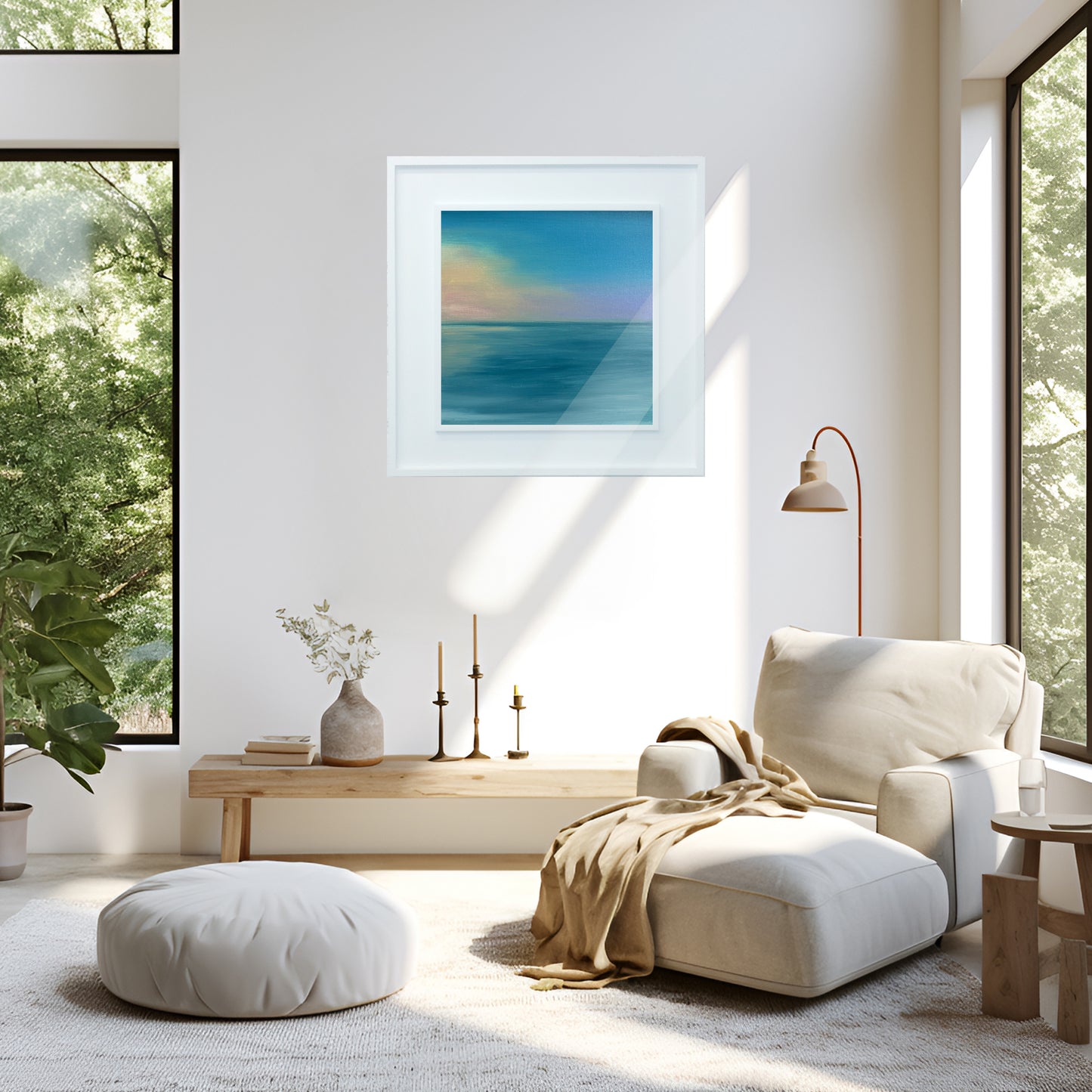 Open Waters 05 Contemporary Seascape Wall Art - Magda Malak Art