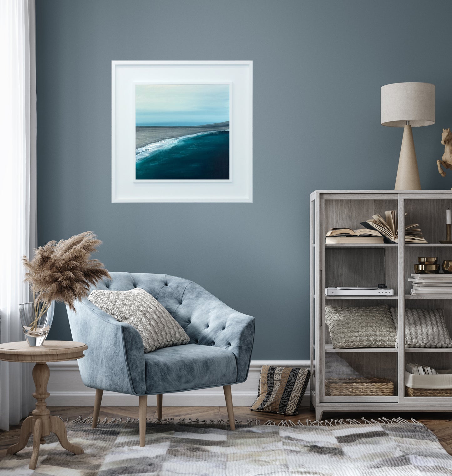 Open Waters 06 Contemporary Seascape Wall Art - Magda Malak Art